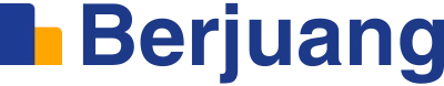 Berjuang.com logo blue white background